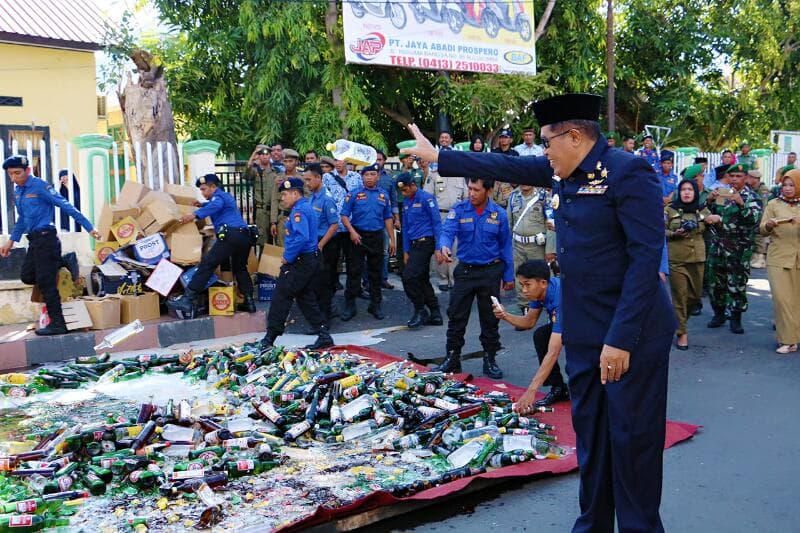 Hari Kesadaran Nasional, 1.182 Miras Dimusnahkan