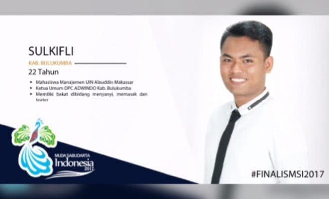 Sulkifli Wakili Bulukumba Di Sabudarta Indonesia 2017