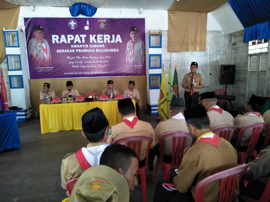 Tomy Buka Raker Cabang Gerakan Pramuka Bulukumba