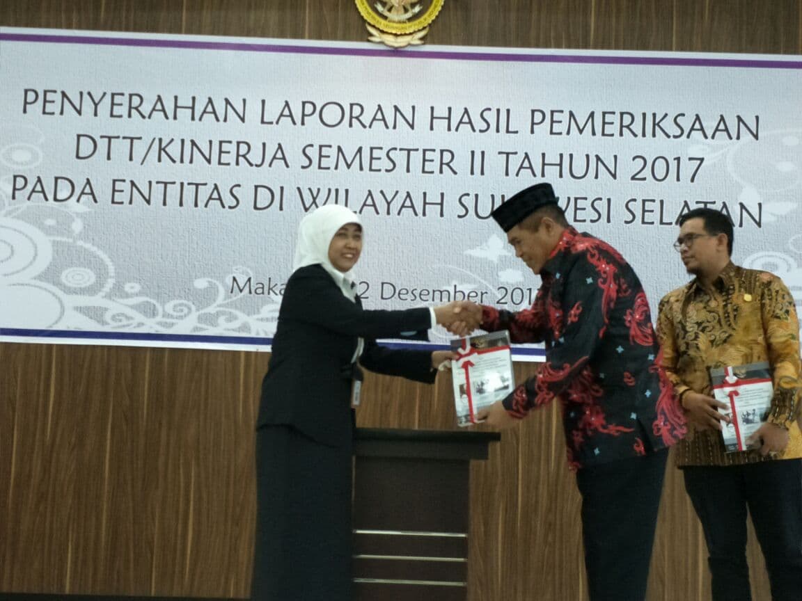 Bupati Bulukumba Terima LHP Kinerja Tahun 2017