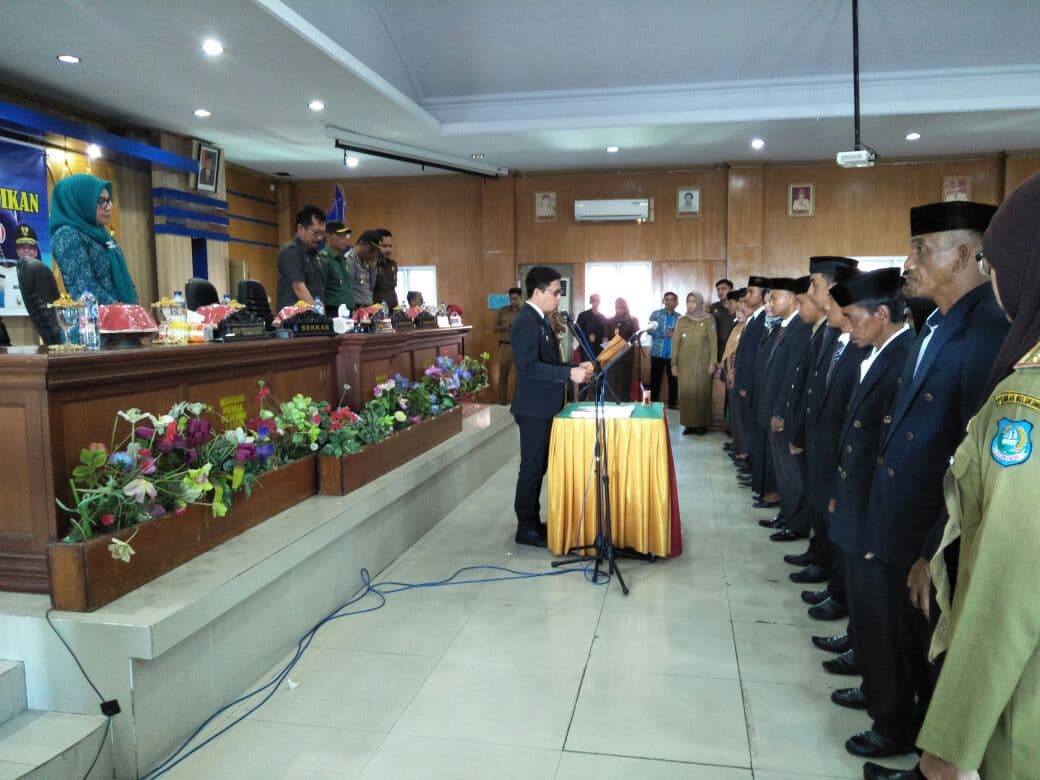 73 Anggota BPD Dilantik, Tomy: Jangan Jadi Lawan Pemdes