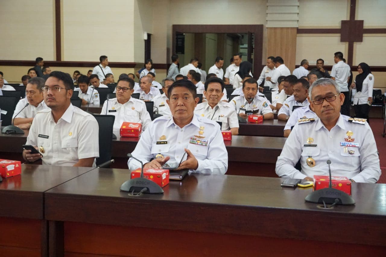 BUPATI HADIRI RAKOR PEMBERANTASAN KORUPSI TERINTEGRASI