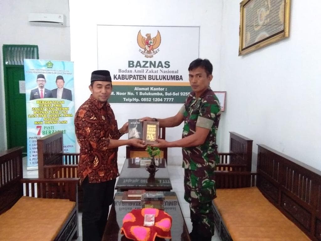 Jajaran TNI Kodim 1411 Setor Zakat Profesi di Baznas