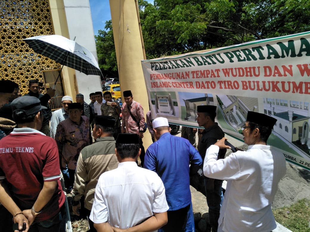 Tingkatkan Pelayanan,  Masjid ICDT Bulukumba Tambah Tempat Wudhu