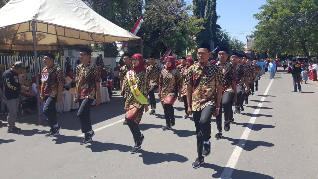 Gerak Jalan Santai Berlangsung Semarak Anak Disabilitas Ikut Berpartisipasi