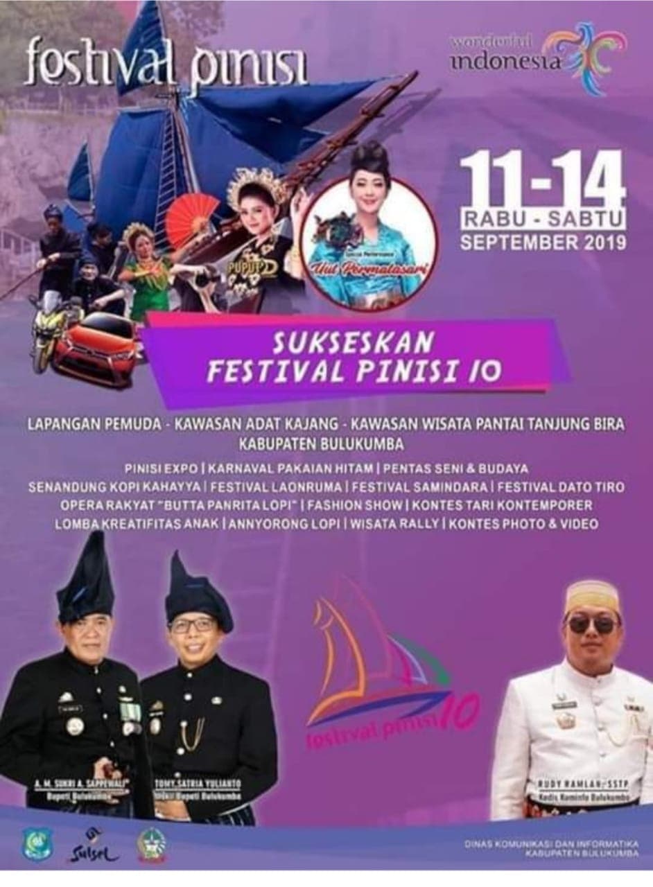 Bupati : Mariki bersama-sama memeriahkan festival pinisi tahun ini, ini adalah acara kita semua