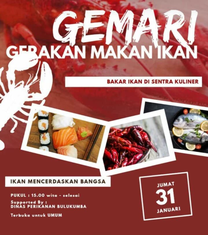 RANGKAIAN HUT KE 60 BULUKUMBA, DINAS PERIKANAN GELAR LOMBA BALAP PERAHU DAN MAKAN IKAN GRATIS
