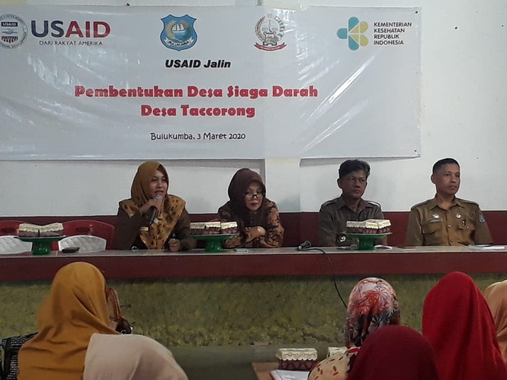 DINKES BULUKUMBA BENTUK DESA SIAGA DARAH DI DESA TACCORONG.