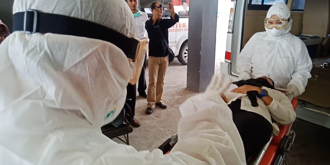 ANTISIPASI CORONA, DINKES SIMULASI PENANGANAN