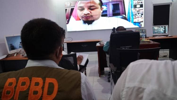 Melalui Video Conference, Bupati Bulukumba Sampaikan Recofusing APBD terkait Penanganan COVID-19