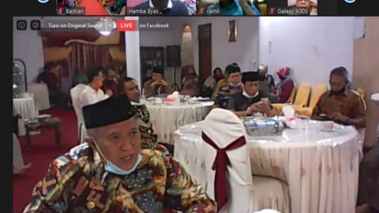Bupati Ikuti Halal Bihalal KKB secara Virtual