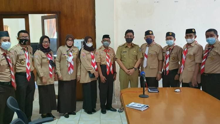 Pengurus Kwarcab Pramuka Audiens dengan Wabup
