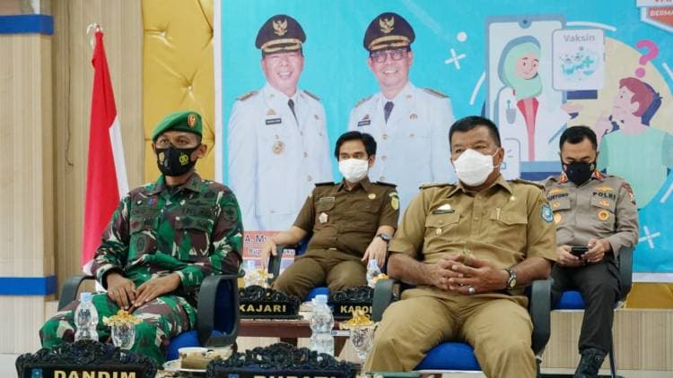 BUPATI BULUKUMBA IKUTI PELUCURAN PROGRAM “SULSEL KEBUT VAKSIN” SECARA VIRTUAL