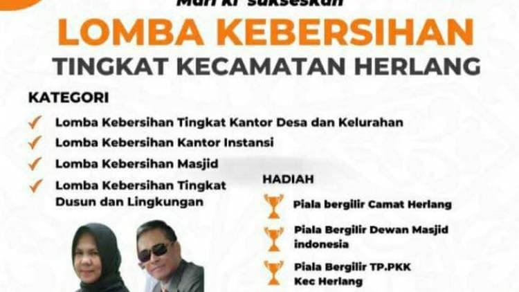 Tingkatkan Kesadaran Lingkungan, Herlang Gelar Lomba Kebersihan