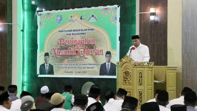 Bupati-Wabup Bulukumba Hadiri Peringatan Nuzulul Qur'an