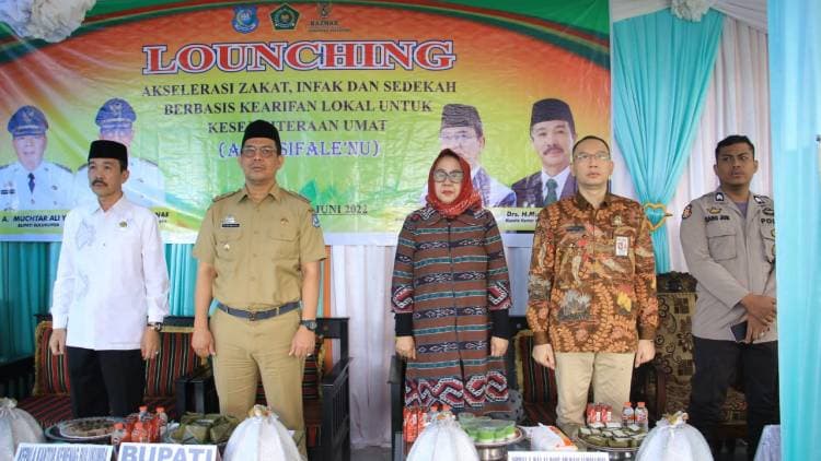 Wabup Edy Manaf Launching Zakat Berbasis Kearifan Lokal