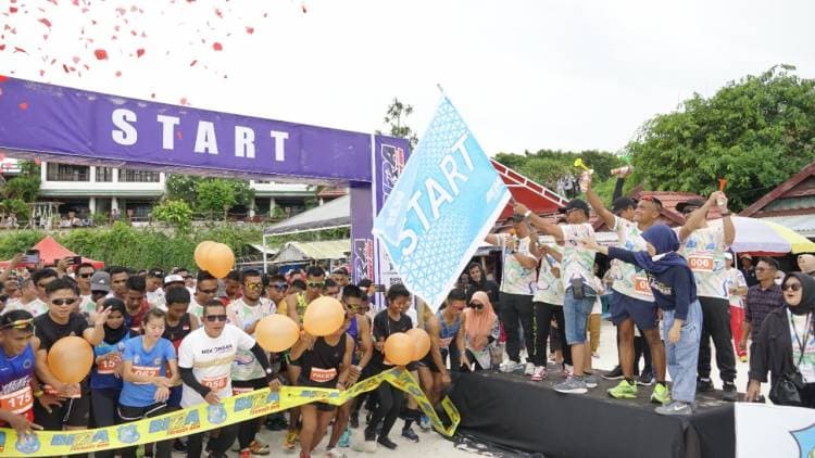 Runners Kagum dengan Spot Wisata Bira Sunset Run 2022