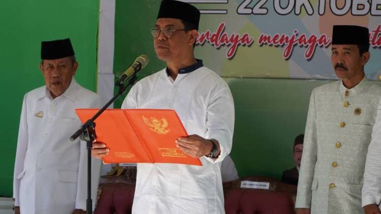 Wabup Edy Manaf Pimpin Upacara Hari Santri Nasional