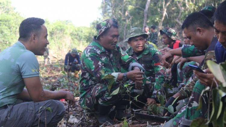 Senda Gurau, Cara Prajurit Satgas TMMD Lepas Lelah
