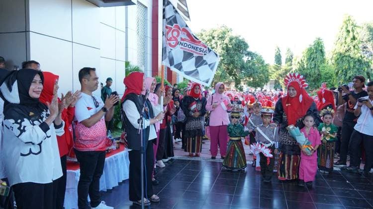 750 Anak Didik TK PAUD Ikuti Karnaval Sambut HUT Kemerdekaan