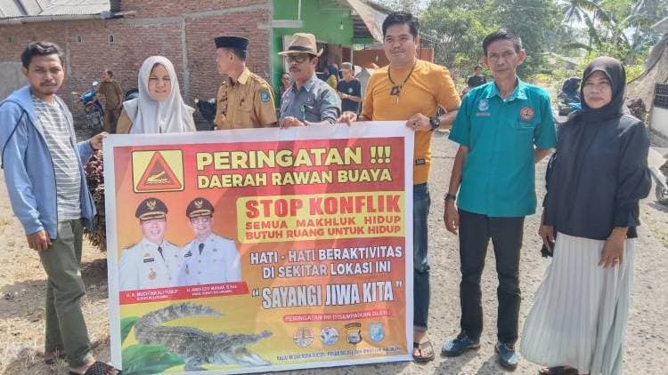 Ingatkan Warga Terhadap Ancaman Buaya, DLHK Lakukan Sosialisasi