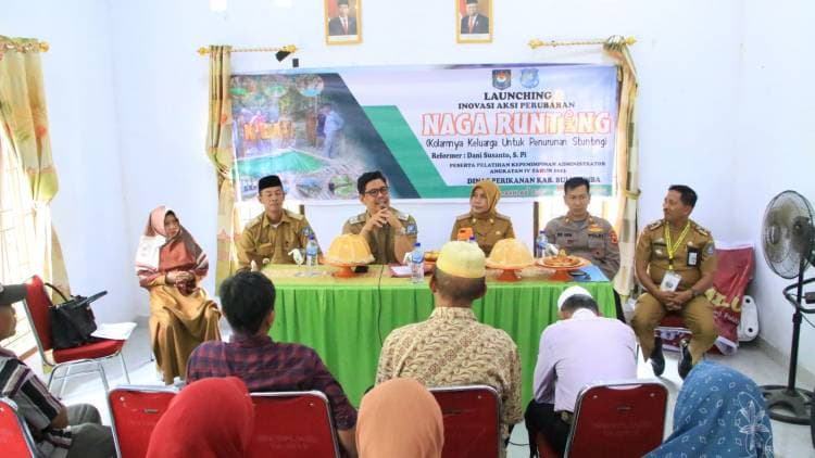 Wabup Edy Manaf Launching Inovasi Naga Runting di Desa Pangalloang