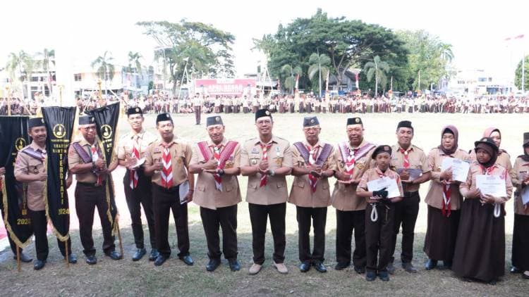 Edy Manaf Pimpin Apel Besar Gerakan Pramuka dalam Rangka Peringatan Hari Pramuka ke-63 Tahun 2024