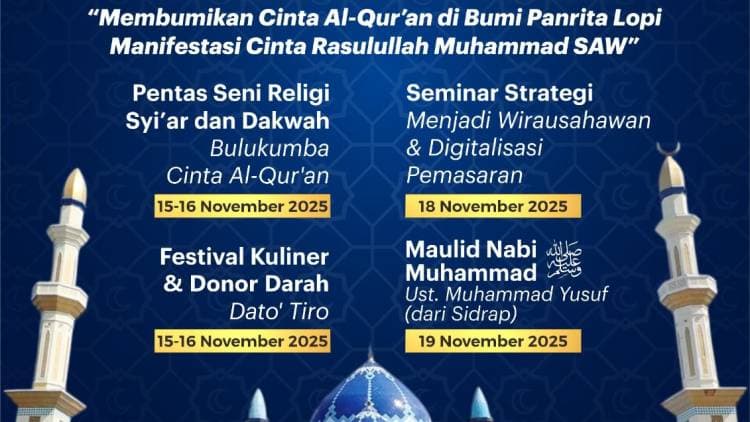 Ustadz Muhammad Yusuf Akan Hadir pada Peringatan Maulid di Masjid ICDT Bulukumba